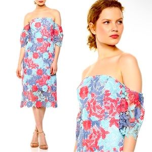 Sam Edelman, Size 8, Floral illusion dress